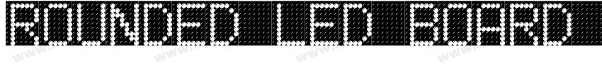 Rounded LED Board 7字体转换